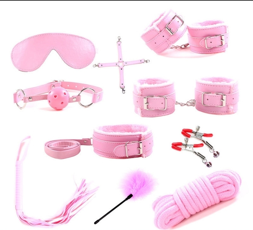 Set trói 10 món BDSM bạo dâm dụng cụ kích thích cho các cặp đôi